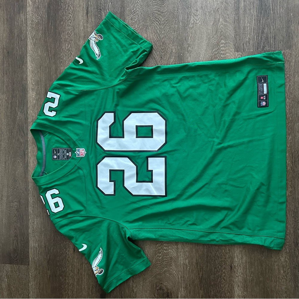 Signed Saquon Barkley Kelly Green Jersey - Picture 2 of 3